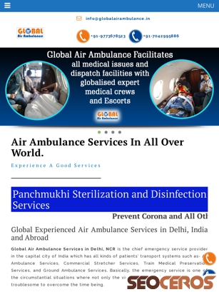 globalairambulance.in tablet preview