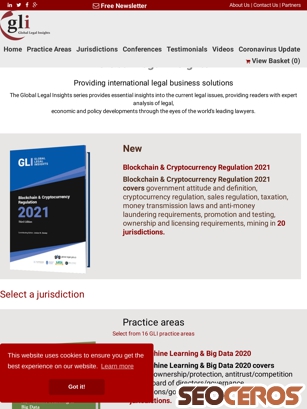 globallegalinsights.com tablet Vista previa