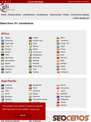globallegalinsights.com/jurisdictions tablet preview
