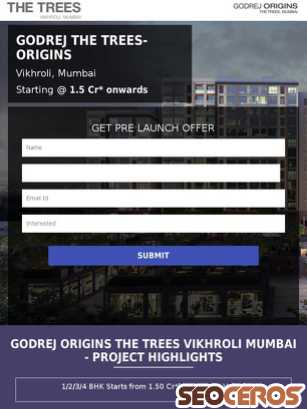 godrejthetrees.org.in tablet preview