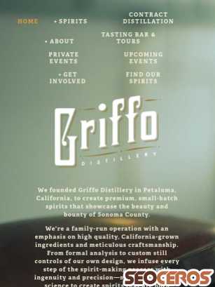 griffodistillery.com tablet preview