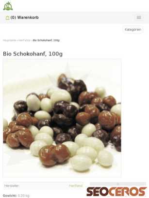 growisland.at/produkt/bio-schokohanf-100g tablet előnézeti kép