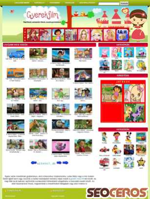 gyerekfilm.hu tablet előnézeti kép
