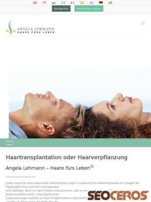 haartransplantationen.ch tablet Vorschau