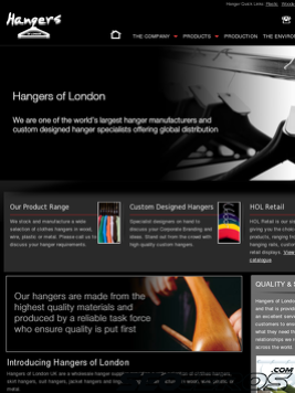 hangersoflondon.co.uk tablet preview