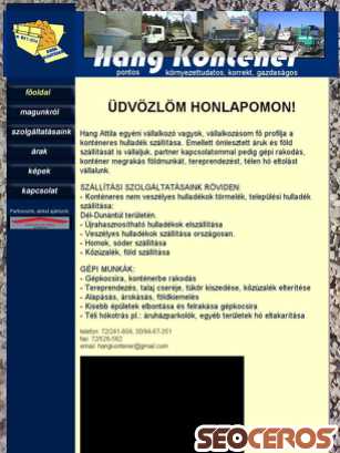 hangkontener.hu tablet náhľad obrázku