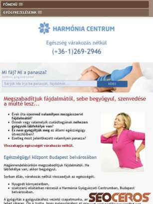 harmonia-centrum.hu tablet preview