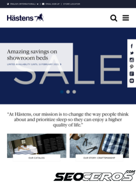 hastens.com tablet preview