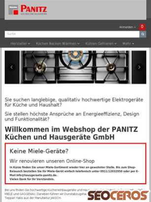hausgeraete-panitz.de tablet obraz podglądowy