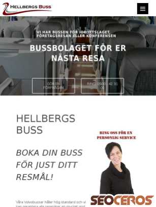 hellbergsbuss.se tablet preview