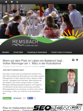 hemsbach.de tablet Vista previa
