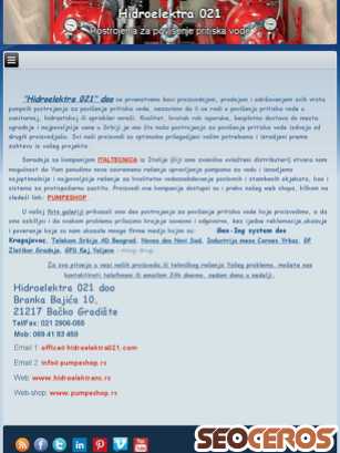 hidroelektra021.com tablet prikaz slike