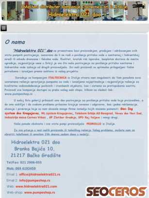 hidroelektra021.rs tablet Vorschau