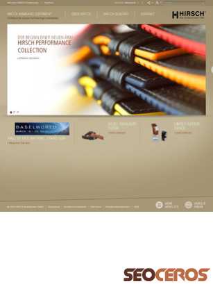 hirschag.com tablet előnézeti kép