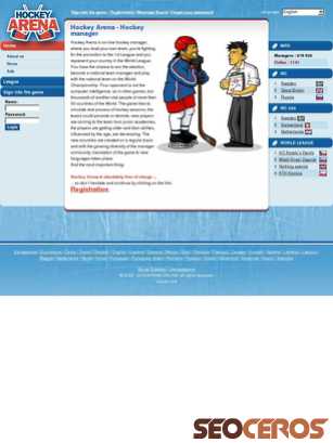 hockeyarena.net tablet obraz podglądowy