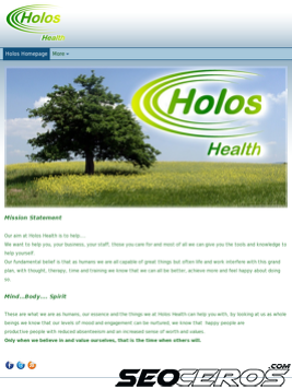holoshealth.co.uk tablet preview
