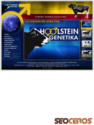 holstein-genetika.hu tablet vista previa