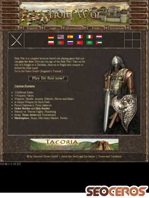 holy-war.net tablet előnézeti kép