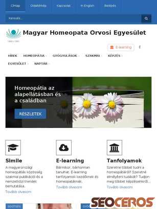 homeopata.hu tablet Vista previa