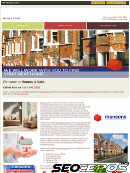 homes4sale.co.uk tablet anteprima