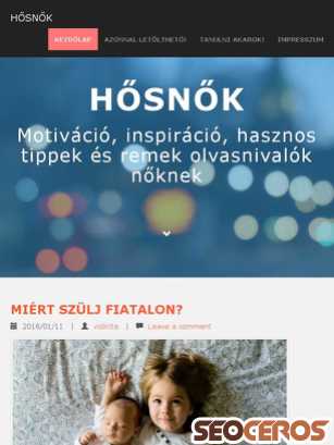 hosnok.hu tablet előnézeti kép