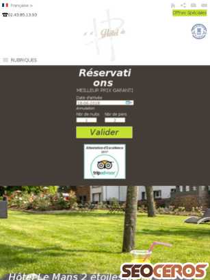 hotel-de-la-pommeraie.com tablet náhľad obrázku