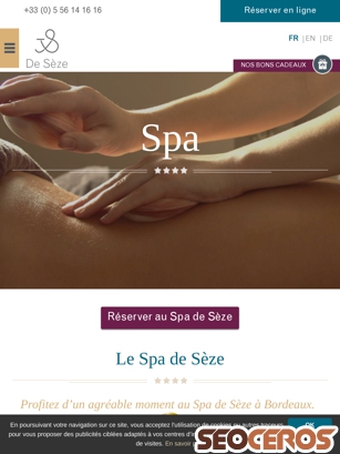 hotel-de-seze.com/63-spa/137-le-spa-de-seze.html tablet náhľad obrázku