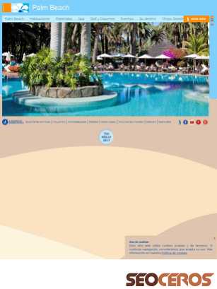 hotel-palm-beach.es tablet náhled obrázku