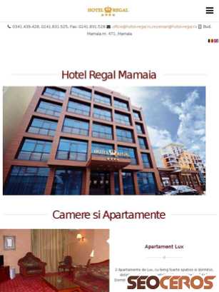 hotel-regal.ro/ro tablet obraz podglądowy