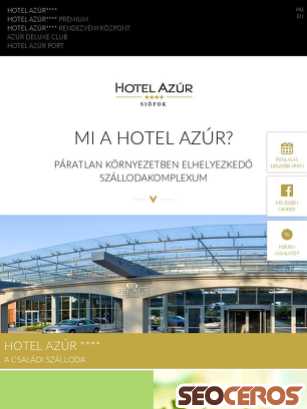 hotelazur.hu tablet előnézeti kép
