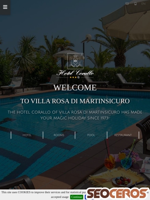 hotelcoralloabruzzo.it tablet Vista previa