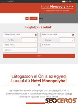 hotelmonopoly.hu tablet Vista previa