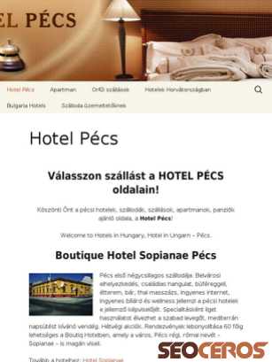 hotelpecs.hu tablet náhled obrázku