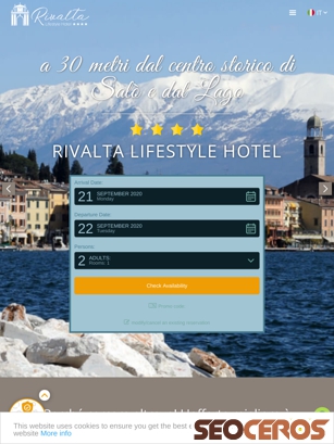 hotelrivalta.com tablet vista previa