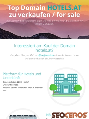 hotels.at tablet previzualizare