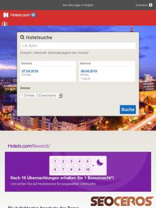 hotels.com tablet előnézeti kép