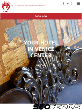 hotelsaturnia.it tablet preview