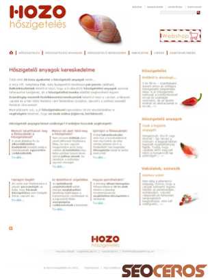 hozo-hoszigeteles.hu tablet preview