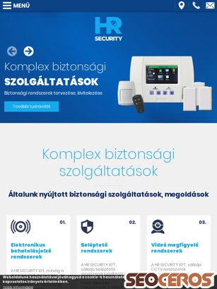 hrsecurity.eu tablet előnézeti kép