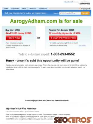aarogyadham.com tablet Vista previa
