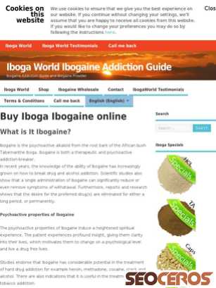 ibogaworld.com tablet náhľad obrázku