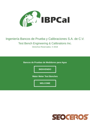 ibpcal.com tablet Vista previa