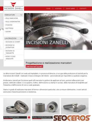 incisionizanelli.it tablet preview