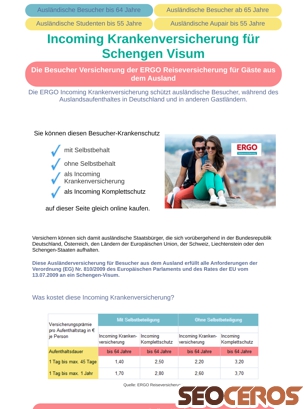 incoming-reiseversicherung.de/besucher-krankenversicherung-schengen-visum.html tablet előnézeti kép