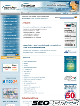 industrianet.hu tablet náhled obrázku