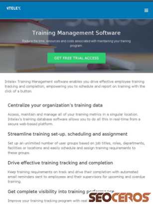 intelex.com/products/applications/training-management tablet előnézeti kép