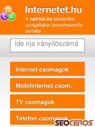 internetet.hu tablet preview