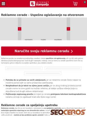 internetstamparija.rs/reklamne-cerade tablet Vorschau