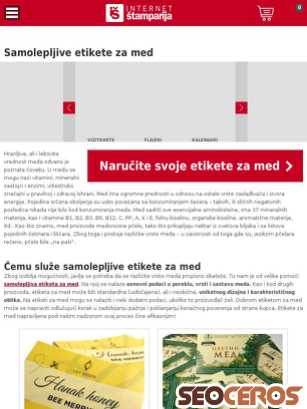 internetstamparija.rs/samolepljive-etikete-za-med tablet náhľad obrázku