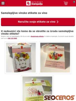 internetstamparija.rs/samolepljive-etikete-za-vino tablet Vorschau